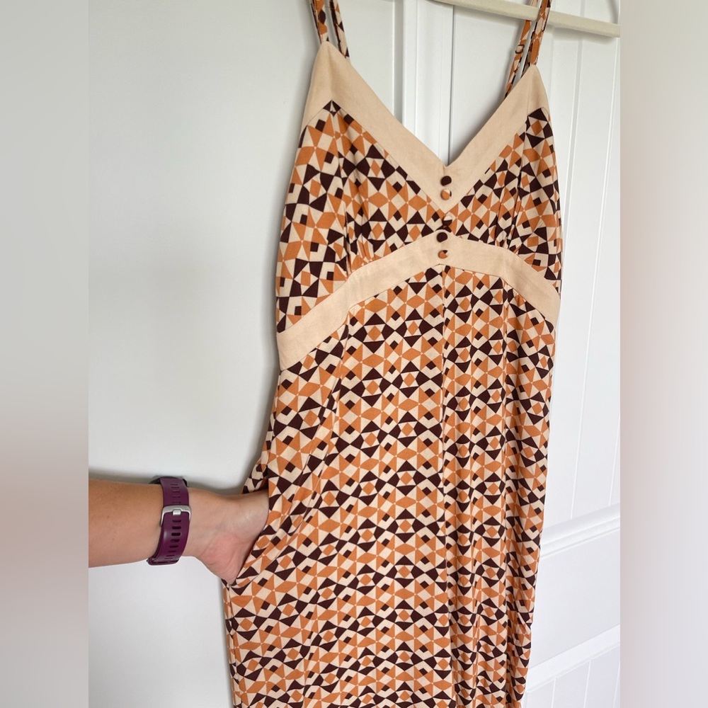 Coco + Jaimeson Retro Geo Print Spaghetti Strap W… - image 7